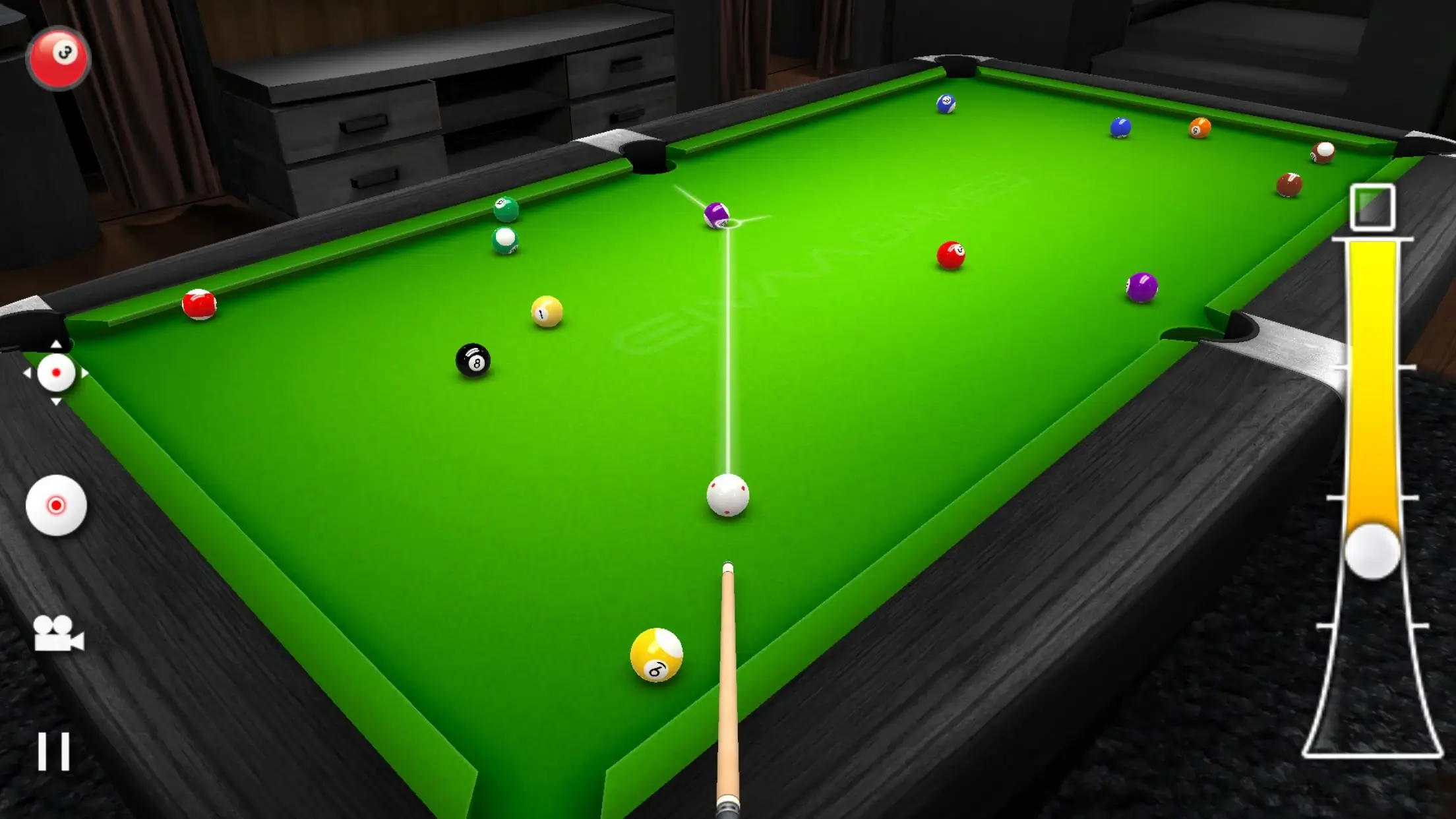3D Pool Ball Ver. 2.2.2.3 MOD Menu APK, HIGH AIM, POWER HACK